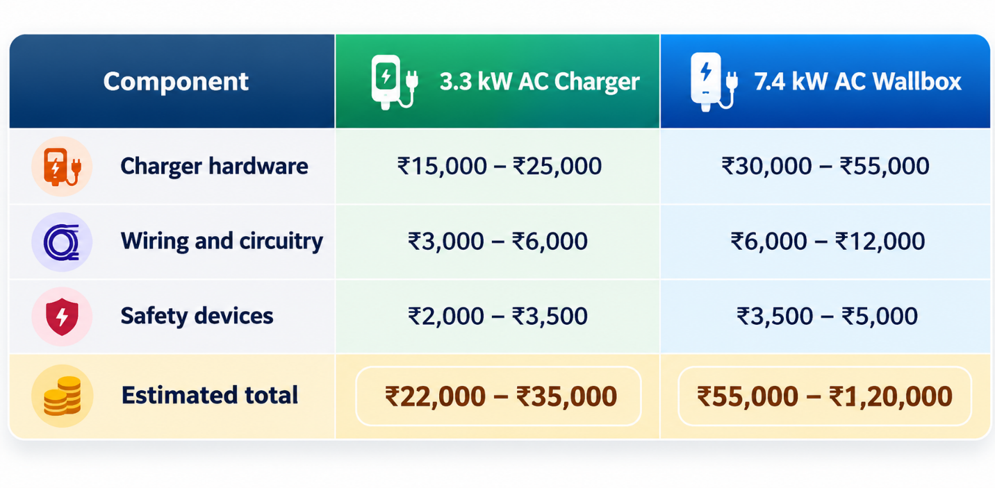 Best EV Charger Installation for Homes in Bangalore: Cost, Wiring and Smart Charging — illustration 2